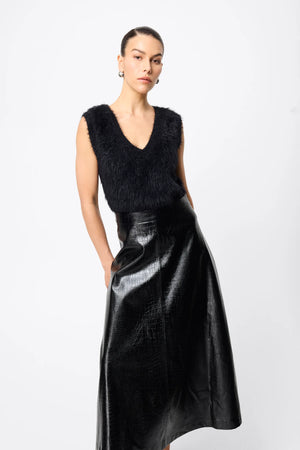 Mossman Salt Water Maxi Skirt | Black