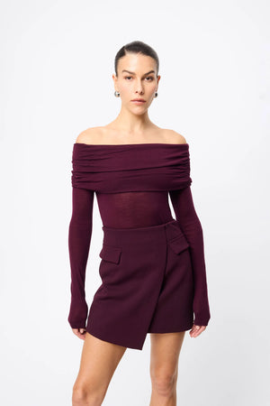 Mossman On My Way Mini Skirt | Cherry Lacuquer