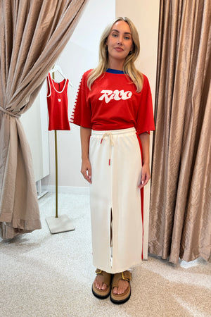 Araminta James Rico Oversized Tee | Apple Red