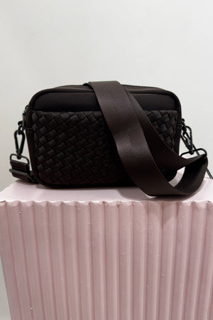 Sol And Selene Inspiration Woven Neoprene Bag | Chocolate