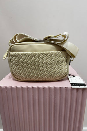 Sol And Selene Inspiration Woven Neoprene Bag | Cream