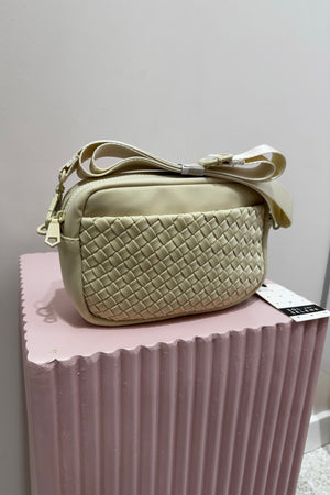 Sol And Selene Inspiration Woven Neoprene Bag | Cream