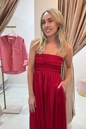 Nude Lucy Zuri Tencel Maxi Dress | Crimson