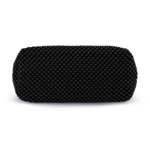 Olga Berg The Mimi Ball Mesh Frame Bag | Black