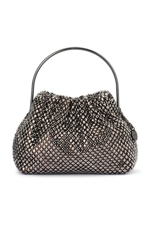 Olga Berg The Whitney Crystal Top Handle Clutch Bag | Bronze