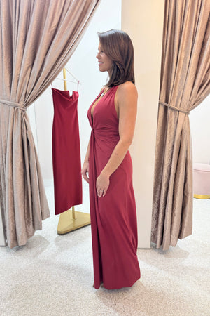 Bec + Bridge Susie Plunge Maxi Dress | Cherry