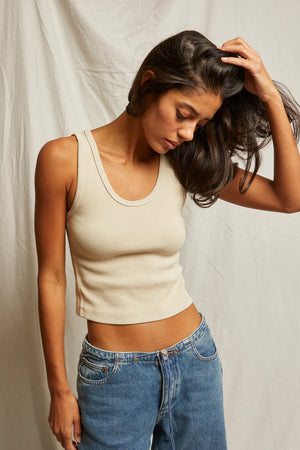 Perfect White Tee Blondie Tank | Putty
