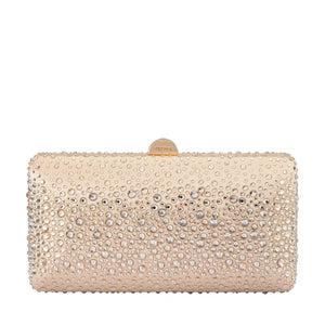 Olga Berg The Kira Hotfix Clutch | Champagne