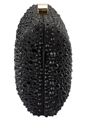 Olga Berg The Kira Hotfix Clutch | Black