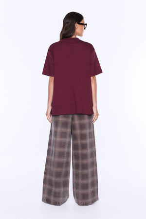 Ena Pelly Ivy Relaxed Tee | Burgundy