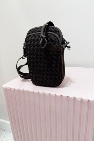 Sol And Selene Divide And Conquer Woven Cross Body Bag | Chocolate