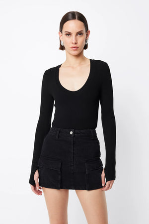 Mossman Bexley Mini Skirt | Black