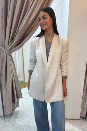 Shona Joy Asher Hourglass Blazer | White Swan