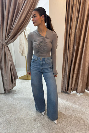 Bayse Brand Kelsie Bodysuit | Dove Grey