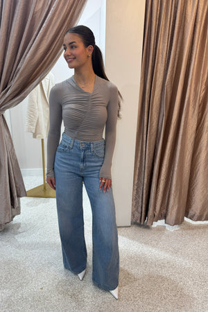 Bayse Brand Kelsie Bodysuit | Dove Grey