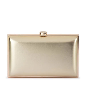 Olga Berg The Lucy Metallic Clutch | Gold
