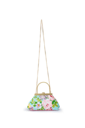 Olga Berg The Audrey Sequin Top Handle | Aqua