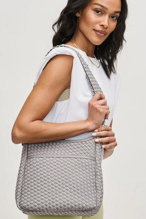 Sol And Selene Kismet Bag Woven Neoprene | Fog