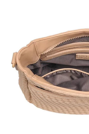 Sol And Selene Kismet Bag Woven Neoprene | Nude