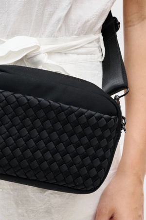 Sol And Selene Inspiration Woven Neoprene Bag | Black