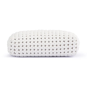 Olga Berg Everly Hand Woven Clutch | White