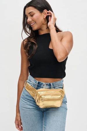 Sol And Selene Hip Hugger Belt Bag | Gold