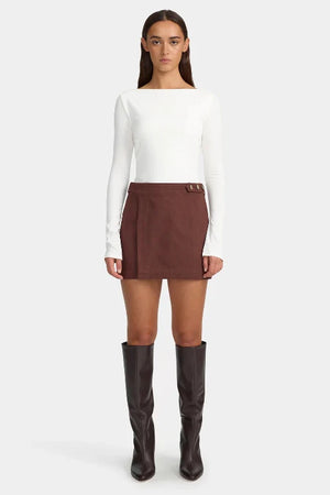 Ownley Jane Jersey Top | White