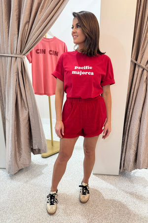Araminta James Pacific Majorca Oversized Tee | Washed Cherry Pie