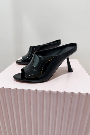 Lana Wilkinson Sloane Mule | Black Patent