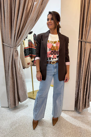 Summi Summi Oui Oui Tee | Vintage White