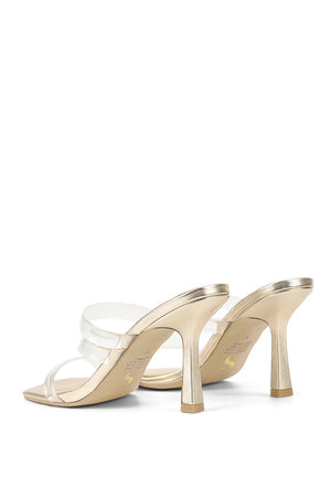 Siren Spence Heeled Sandals | Gold Metallic
