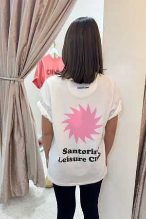 Araminta James Santorini Oversized Tee | Warm White