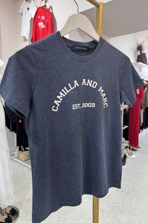 C&M Camilla & Marc Sparrow Graphic Neat Fit Tee | Deep Ink