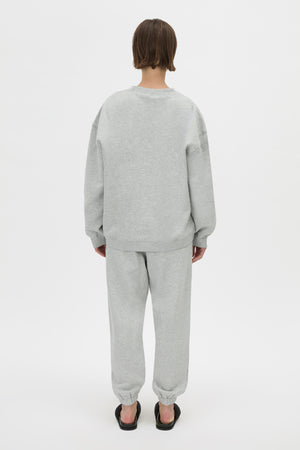 C&M Camilla & Marc Tia Flocking Logo Crew | Grey Marle