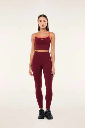 P.E Nation Release Seamless Tank | Cabernet / Strawberry