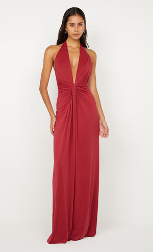 Bec + Bridge Susie Plunge Maxi Dress | Cherry