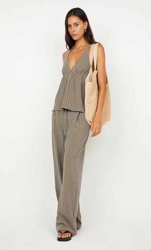 Bec + Bridge Jonni Pant | Charcoal Stripe