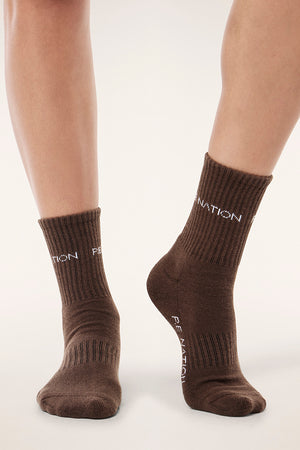 P.E Nation Signature Sock | Major Brown