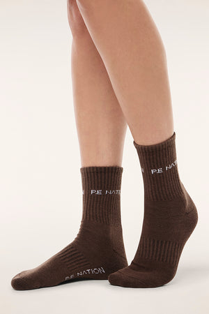 P.E Nation Signature Sock | Major Brown