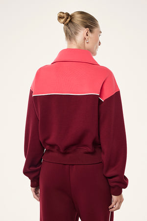 P.E Nation Triumph Jacket | Cabernet / Strawberry