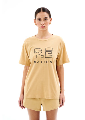 P.E Nation Heads Up Tee | Sand