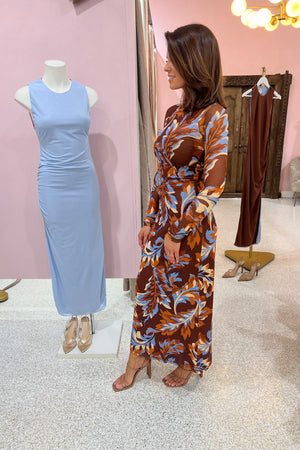 Ownley Carla Dress | Retro Leaf