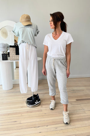 Perfect White Tee Hendrix Basic V Neck Tee | White