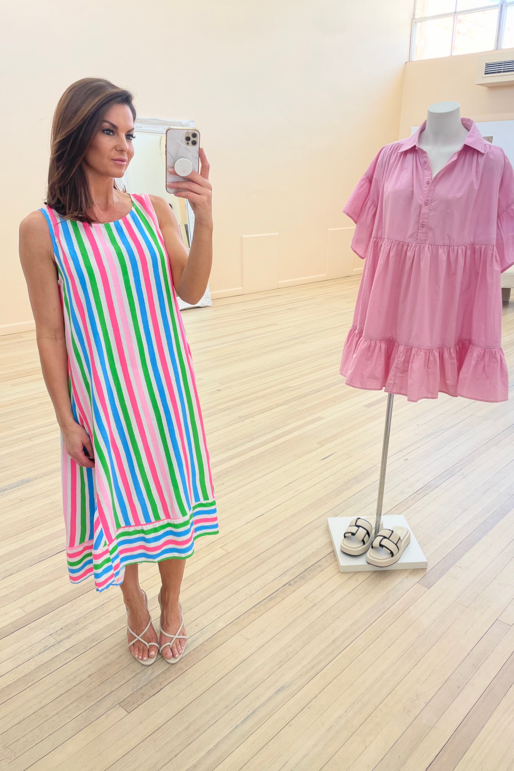 Chosen By Fifi & Annie Sierra Striped Maxi Dress | Rainbow