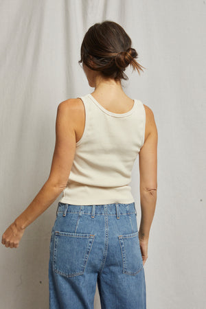 Perfect White Tee Maria V Neck Blondie Tank | Sugar