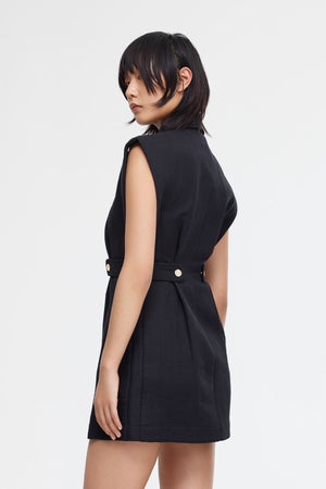 Acler Delacourt Mini Dress | Black