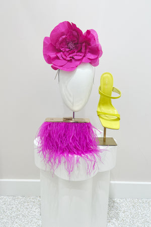 Morgan & Taylor Cindy Fascinator | Cerise