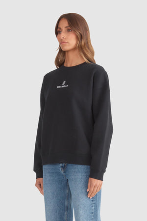 Ena Pelly Lexi Monogram Sweater | Black