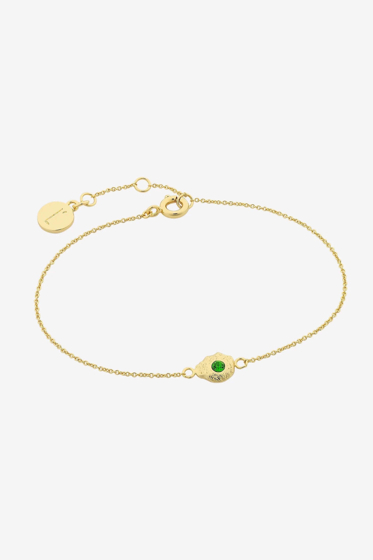 Liberte Porter Emerald Bracelet | Gold
