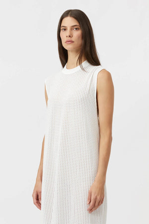 C&M Camilla & Marc Atlas Textured Tank Dress | Soft White